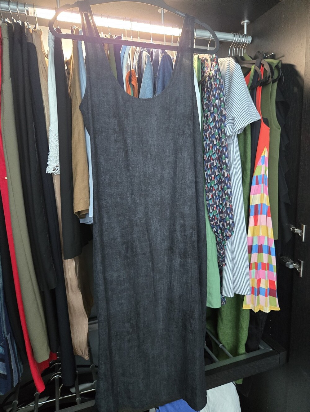 Natori Black Sleeveless Maxi Dress